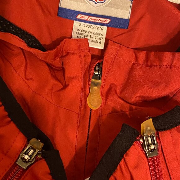 Gap Puffer Jacket Quilted LaSalle Red Belted Small Zip Snap Winter Warmth - Picture 11 of 11